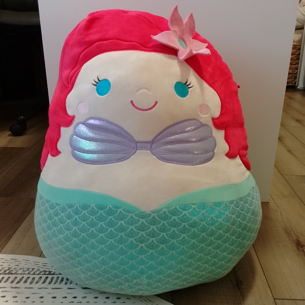 The Little Mermaid Disney big Squishmallow 21 inches tall